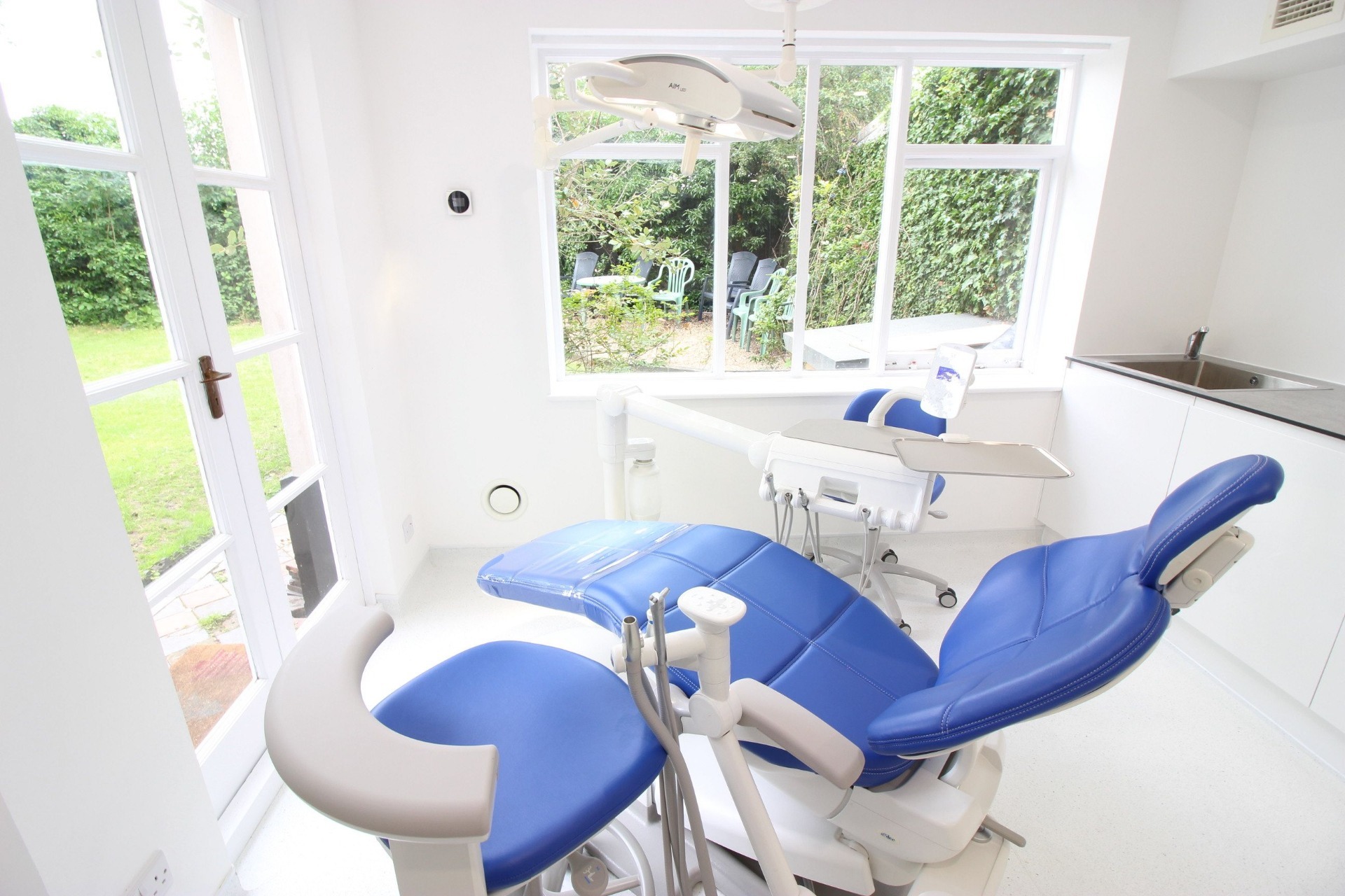 dentist chair and worktop